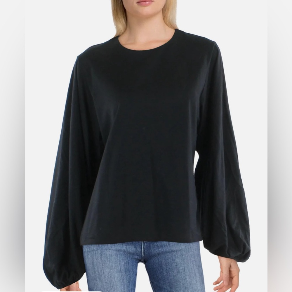 Womens Wool Crewneck Blouse